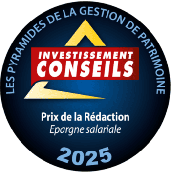 Badge Prix de la Rédaction Épargne salariale, SwissLife (Investissement Conseils)